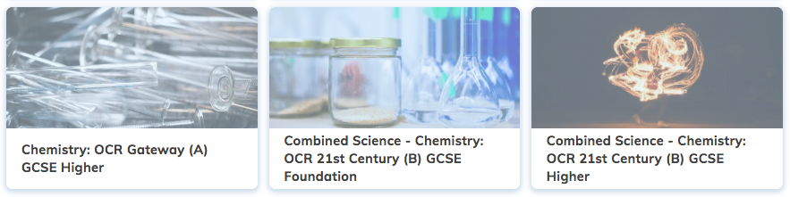 OCR GCSE Chemistry Revision